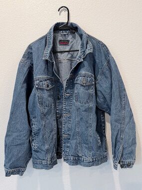 Crossfire VTG Denim Jacket Trucker 90s Grunge Workwear Streetwear Mens L Unisex